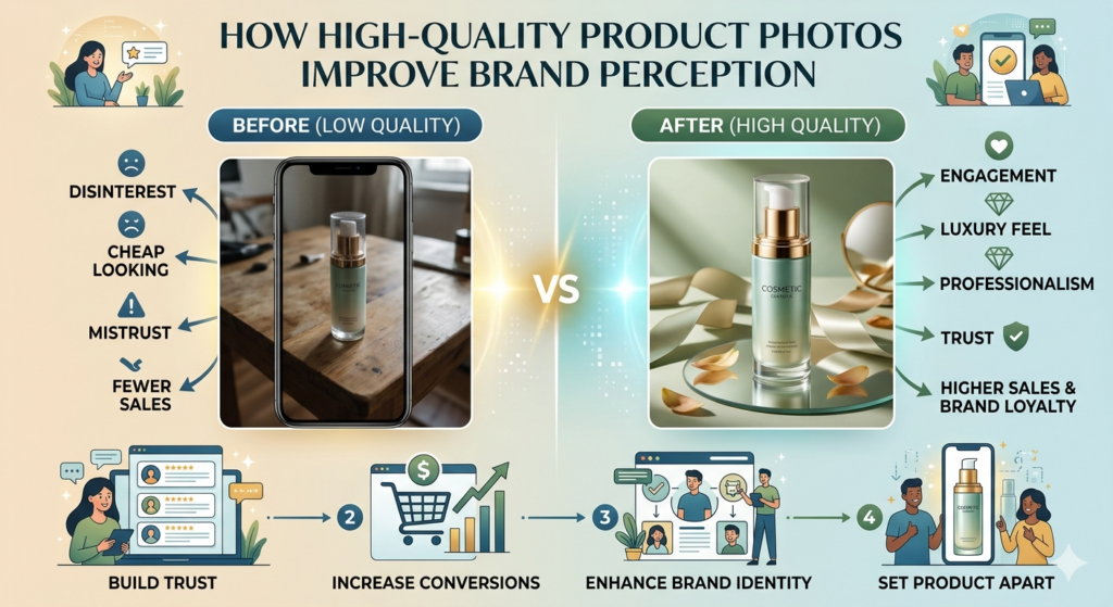 How High-Quality Product Photos Improve Brand Perception