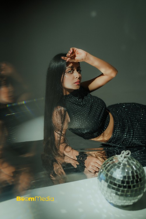 Yadvi Black Dress Shoot