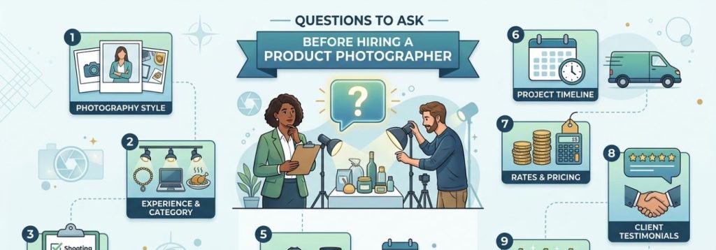 question to ask before hiring product photographer