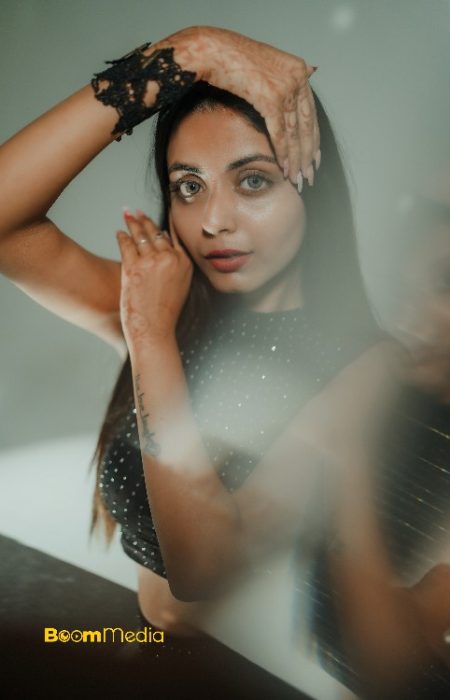 Yadvi Black Dress Closeup Shoot